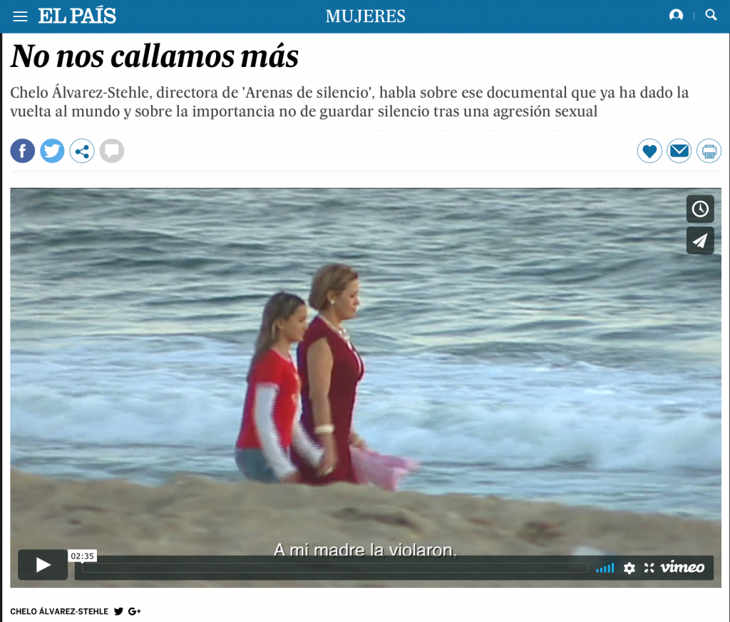 "No nos callamos más" Sands of Silence en El País