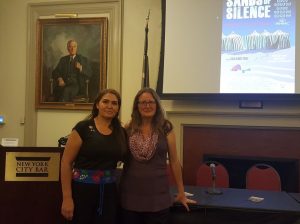 Virginia Chelo Sands of Silence at NYC Bar Association Screening July 2017